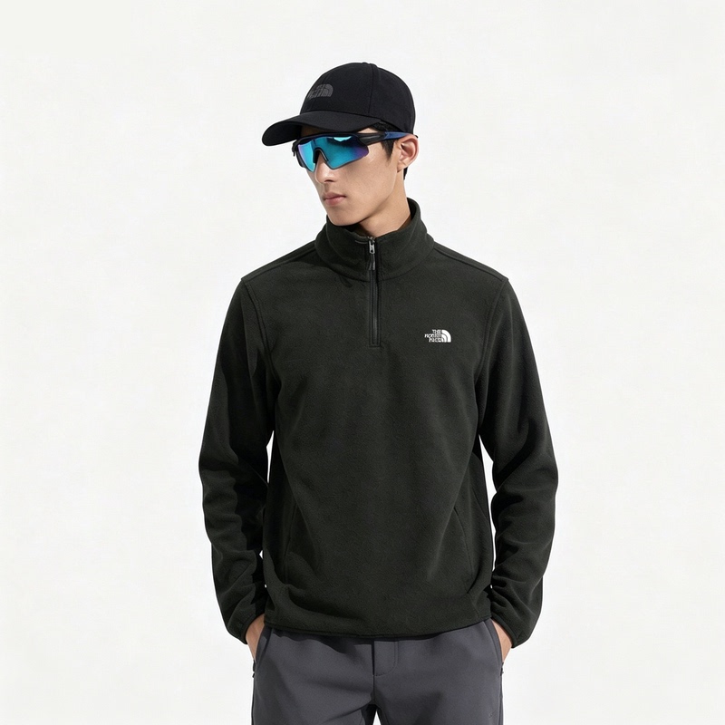 Thenorthface 26 Autumn/Winter New Outdoor Men's Casual Half-Zip Windproof Warm Fleece Jacket 8Kgk Thenorthface 26 Autumn/Winter New Outdoor Men's Casual Half-Zip Windproof Warm Fleece Jacket 8Kgk