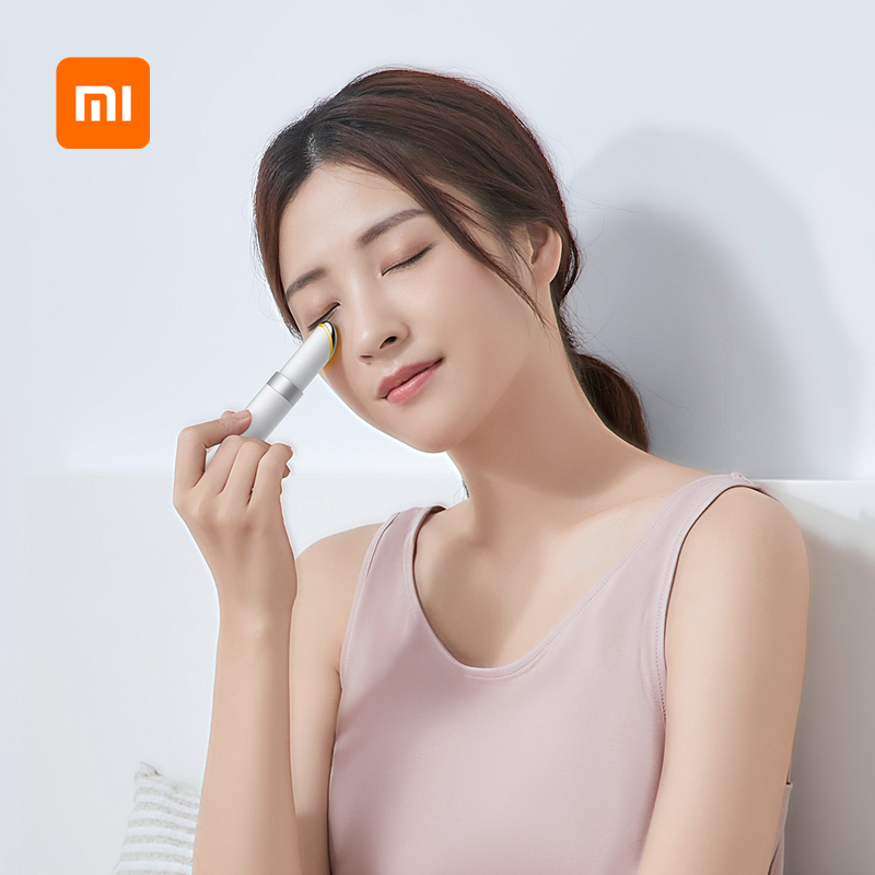Xiaomi With Pint Warm Color Light Shake Massage Meeyograph Eye Massage To Eye Bag Fish Tail Wrinkled Cosmetic Instrument