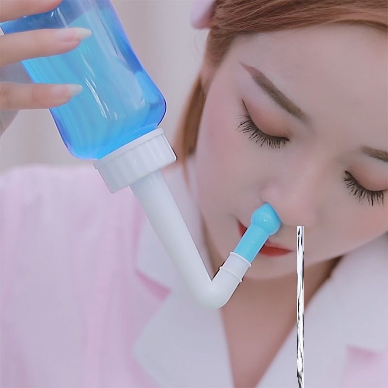 Xinjiang and Tibet Free Shipping Medical Nasal Washer Allergic Sinusitis Nasal Auxiliary Irrigator for Adults and Children Nasal Suction Device