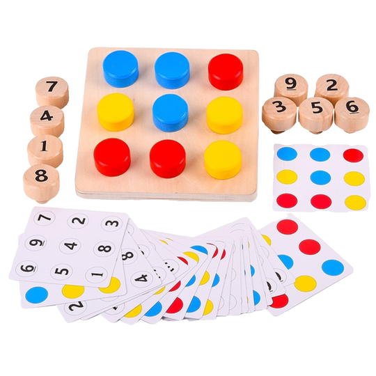Digital Color Screw Matching Kindergarten Thinking Training Math Area Educational Toys and Teaching Materials