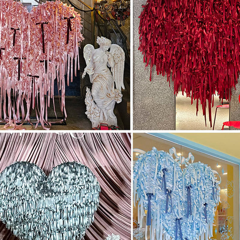 Heart-Shaped Bow Backdrop Board for Valentine's Day Decorations, Popular Photo Spot for Influencers, Heart-Shaped Wedding Photo Display Board, Shooting Star Heart Heart-Shaped Bow Backdrop Board for Valentine's Day Decorations, Popular Photo Spot for Influencers, Heart-Shaped Wedding Photo Display Board, Shooting Star Heart