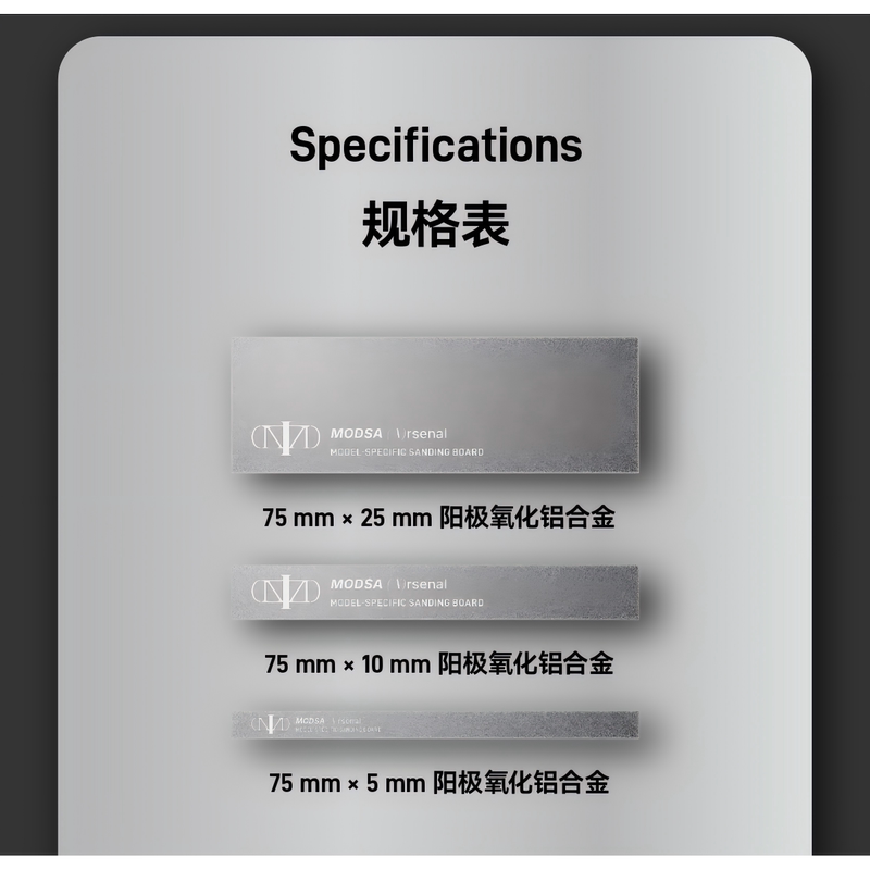 Modsa Model Grinding Plate, Aluminum Alloy Grinding Plate, Stainless Steel Grinding Plate
