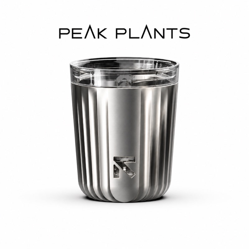 Vertex Plant Society - Vertex Electroplated Pot Set Desktop Flower Pot for Hot Plants and Green Plants, Nordic Style, Detachable, Breathable, Qingshan