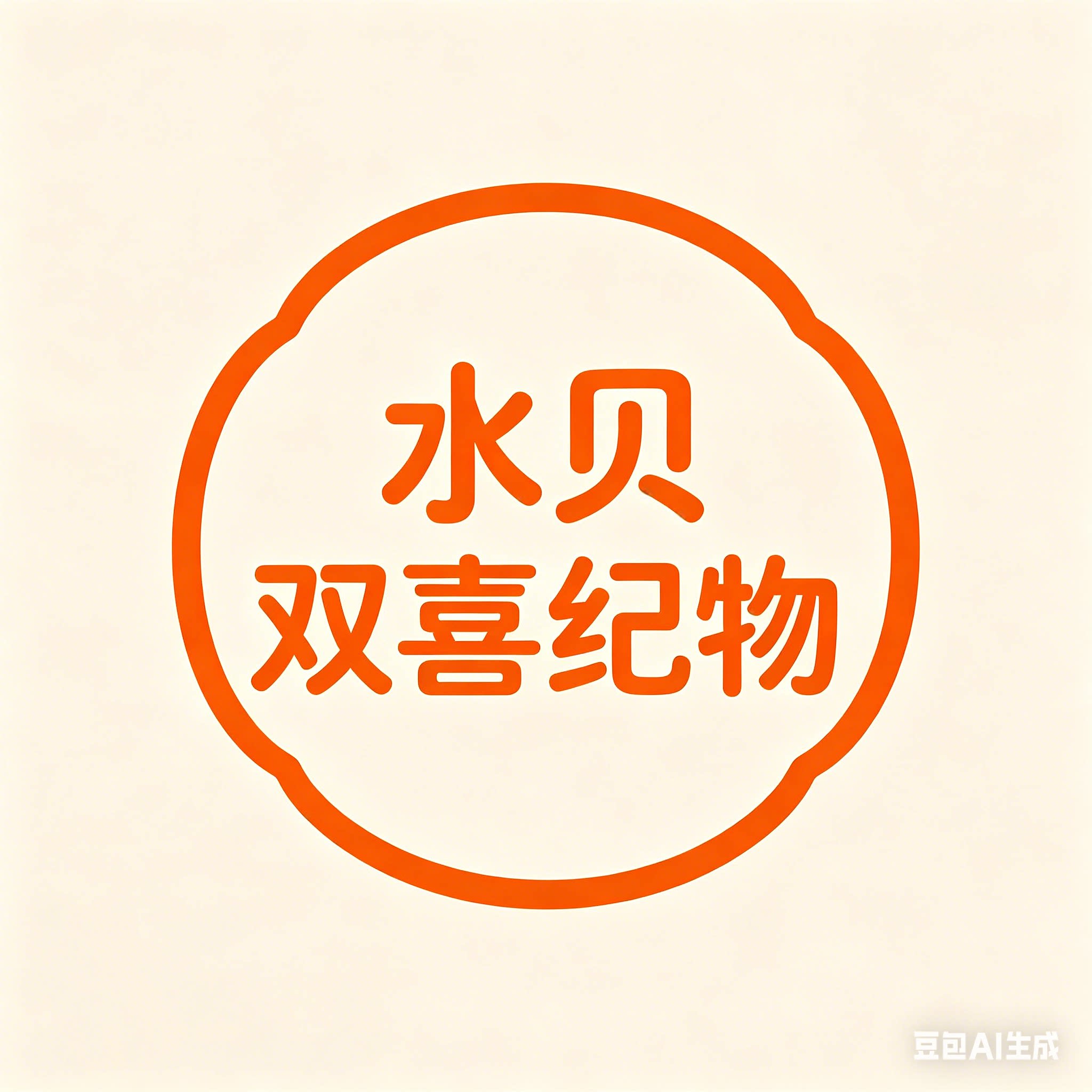 水贝双喜纪物的LOGO
