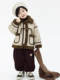 German Razt Brand Store Boys' Winter Jacket 2025 New Style Fleece-Lined Thickened Warm Leather and Fur Integrated Coat