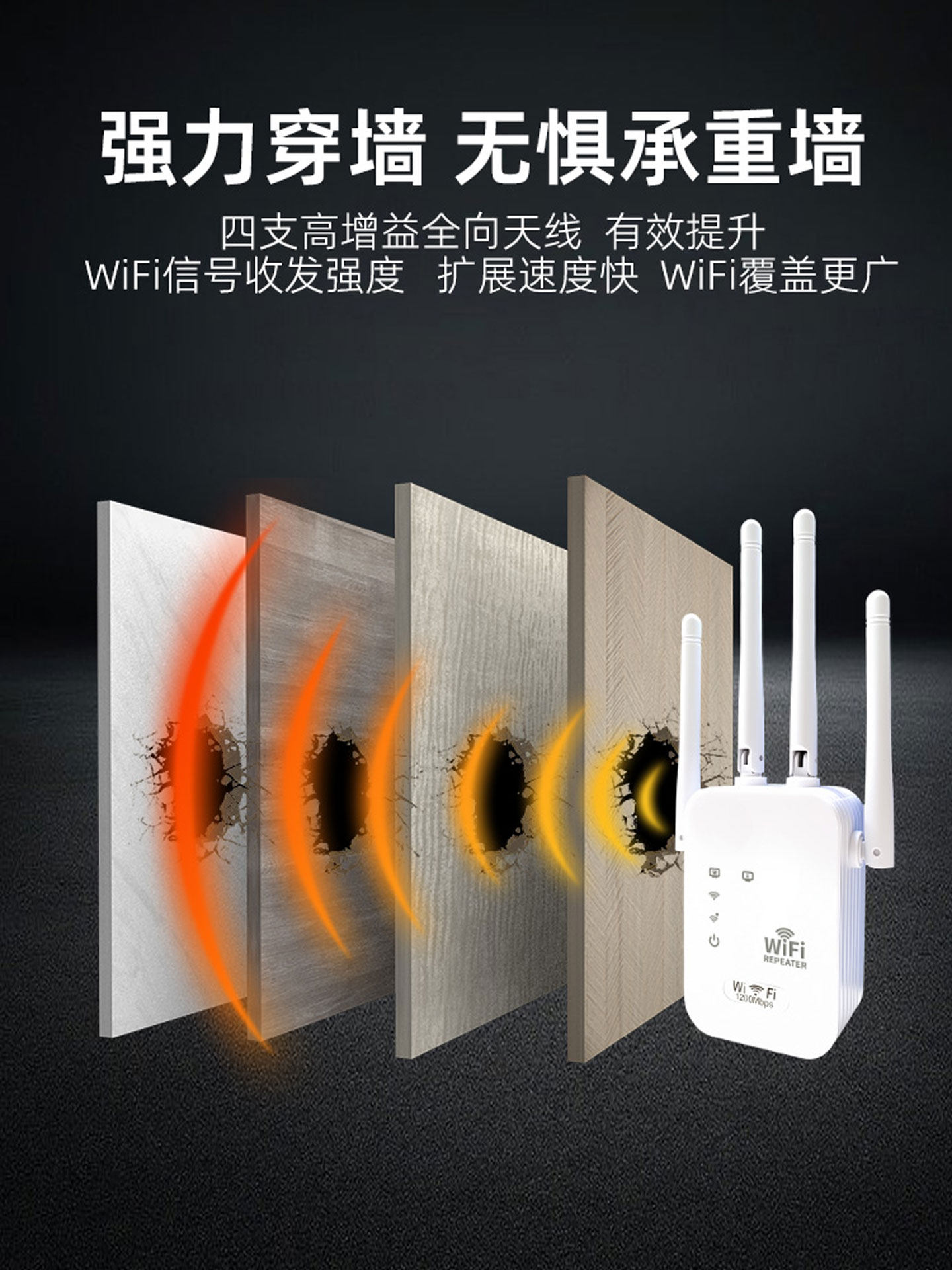 Huawei Xiaomi Compatible Wifi Network Signal Amplifier Enhancer Home Wireless Router Dual-Band Gigabit Repeater