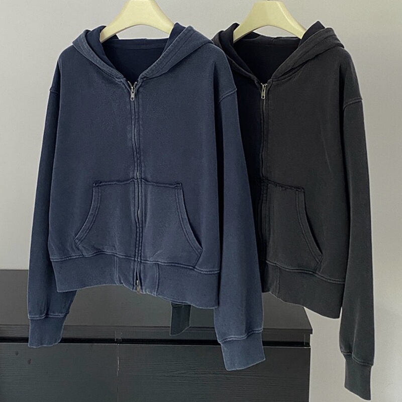 2026 Autumn New Korean Style Versatile Hooded Zipper Sweatshirt Women's Jacket 2026 Autumn New Korean Style Versatile Hooded Zipper Sweatshirt Women's Jacket