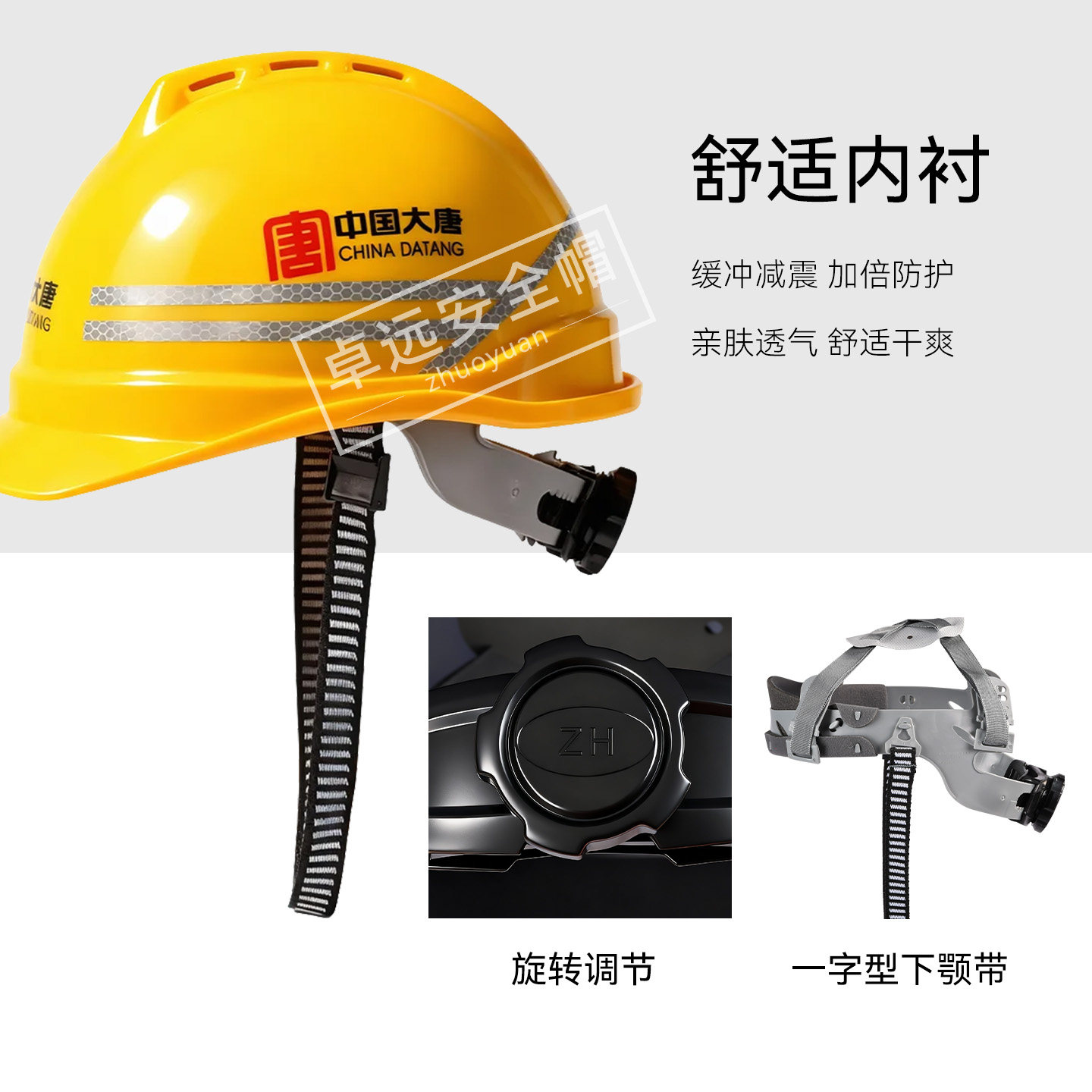 Защитная каска Zhuoyuan ZY-02A красная