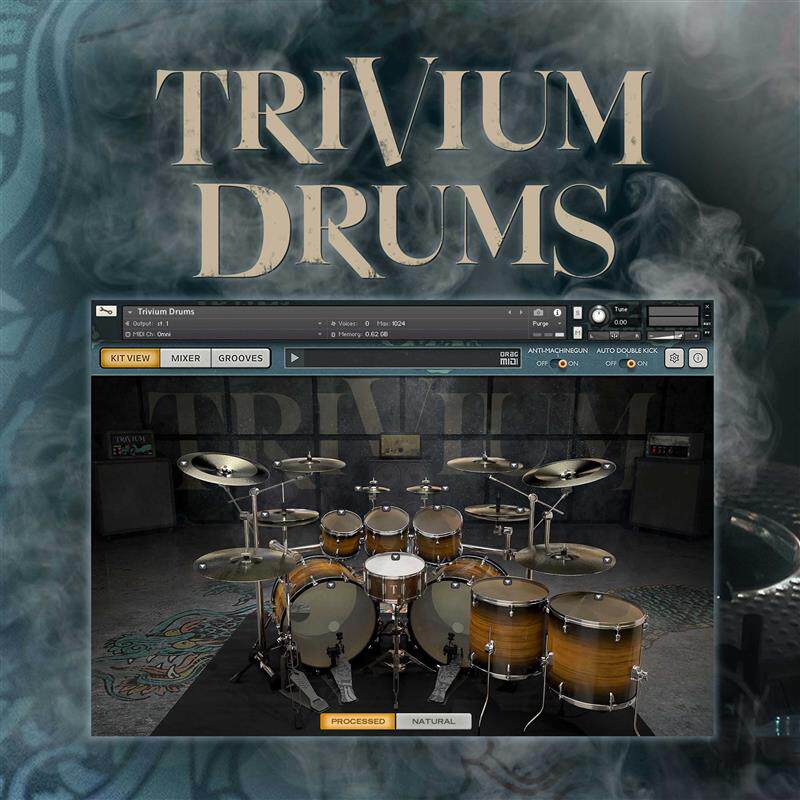 Trivium Drumsは、ロックやメタルドラムキット向けの3つのジャンルのドラマーサウンドライブラリで、TCI/WAVファイルが含まれています。