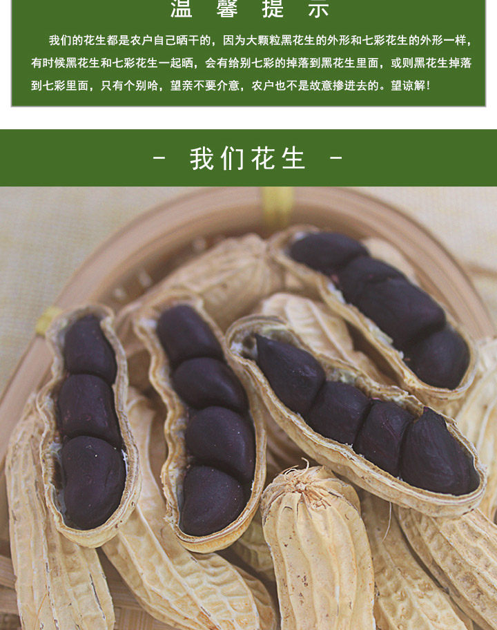Yunnan Selenium Rich Black Peanut In Shell Raw Roasted Snack 250g in use