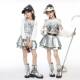 New Year's Day Girls' Jazz Dance Costumes, Girl Group Performance Outfits, Silver Sweet and Cool Dance Performance Outfits, Model Runway Fashion Outfits