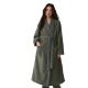 Thickened Autumn and Winter Sleepwear for Women, Long Bathrobe Set, Coral Fleece Striped Pajamas for Men, Couple's Loungewear