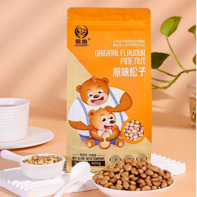 Bear Hug Yaolong Exclusive Gansu Tianshui Bear Hug Original Pine Nuts 400g