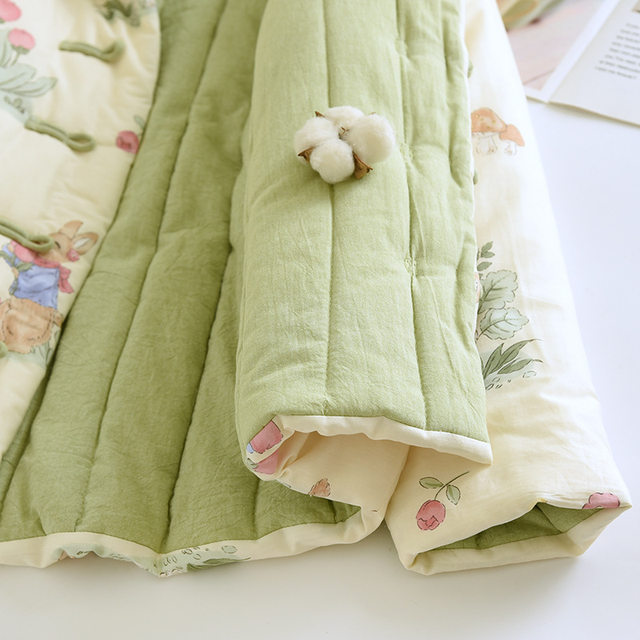 Pure cotton home clothes for women at home and out, thickened warm cotton tops, casual pajamas, loose autumn and winter