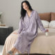 Women's Autumn Pure Cotton Long-Sleeve Nightgown, Trendy Home Wear for Autumn and Winter, Maternity Sleepwear, Autumn Women's Style 2025 New Model