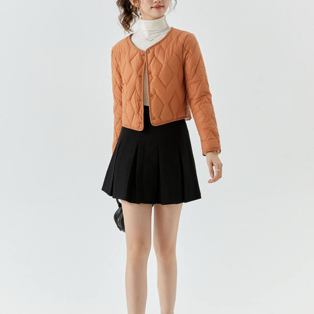 Lamb Wool Cotton Coat for Women, Fleece-Lined Warm Cotton Jacket, down Cotton Inner Layer, Base Layer Cotton Jacket, Mom's Clothing, Cold-Proof Inner Wear