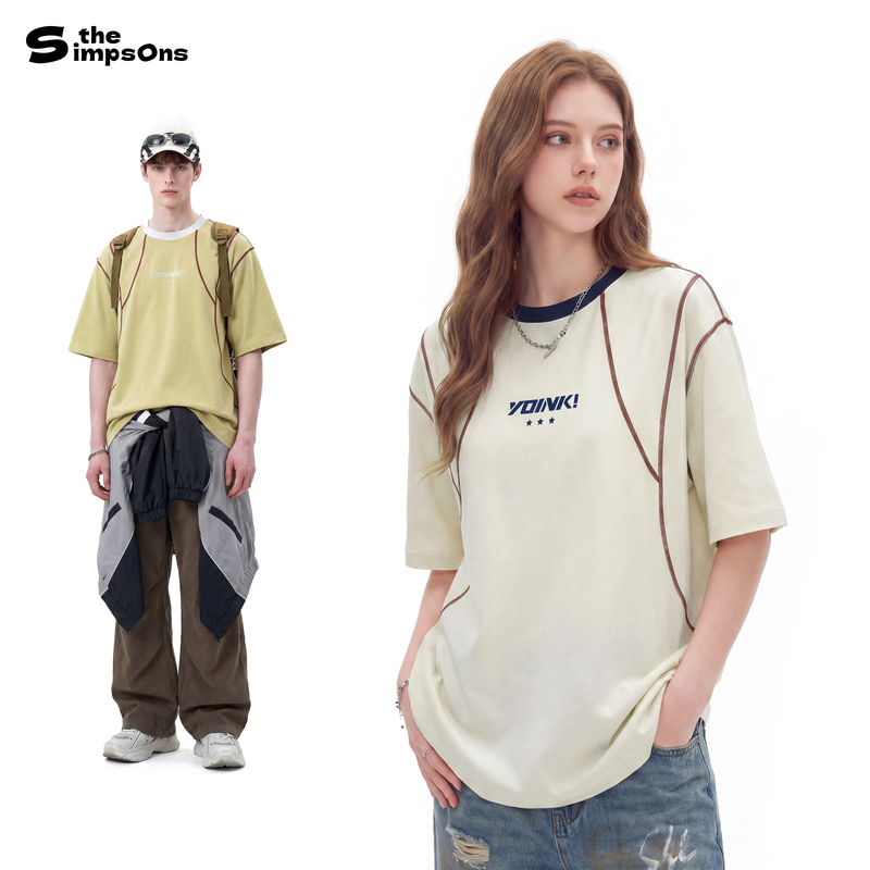 The Simpsons New T-Shirt Features a Streamlined Structure, Contrasting Colors, Hasselblad Line, Round Neck, Printed Design, Short Sleeves for Men The Simpsons New T-Shirt Features a Streamlined Structure, Contrasting Colors, Hasselblad Line, Round Neck, Printed Design, Short Sleeves for Men
