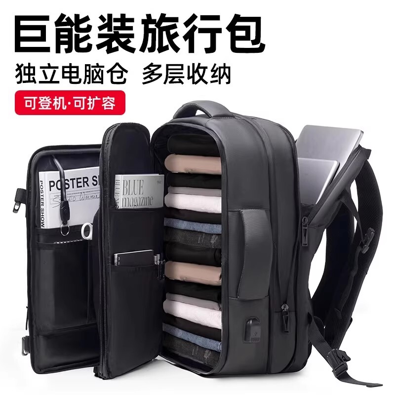 German Men's Backpack Large Capacity Travel Luggage Bag 2026 New Computer Business Travel Backpack