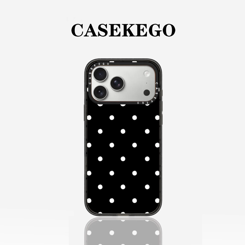 Casekego Classic Black and White Polka Dot Case Suitable for iPhone 17 Pro Max, 18 Pro Max Red Polka Dot Simple Style, 16 Pro Korean Style, ins Style Apple 15/14/13 Magnetic Shockproof Case Casekego Classic Black and White Polka Dot Case Suitable for iPhone 17 Pro Max, 18 Pro Max Red Polka Dot Simple Style, 16 Pro Korean Style, ins Style Apple 15/14/13 Magnetic Shockproof Case
