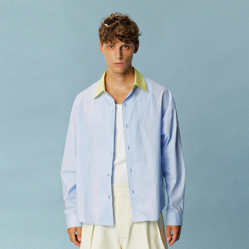 Kruni Pure Cotton Casual Silhouette Shirt