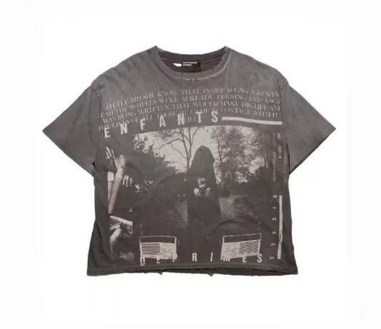 ENFANTS RICCHES DEPRIMES melancholy rich second generation washed men and women loose old T-shirt trend