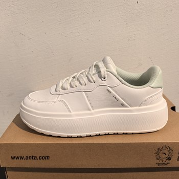 Anta Classic Color-Blocking Sneakers White Shoes 26 New Women's Shoes Casual Versatile Sports Shoes 122618032