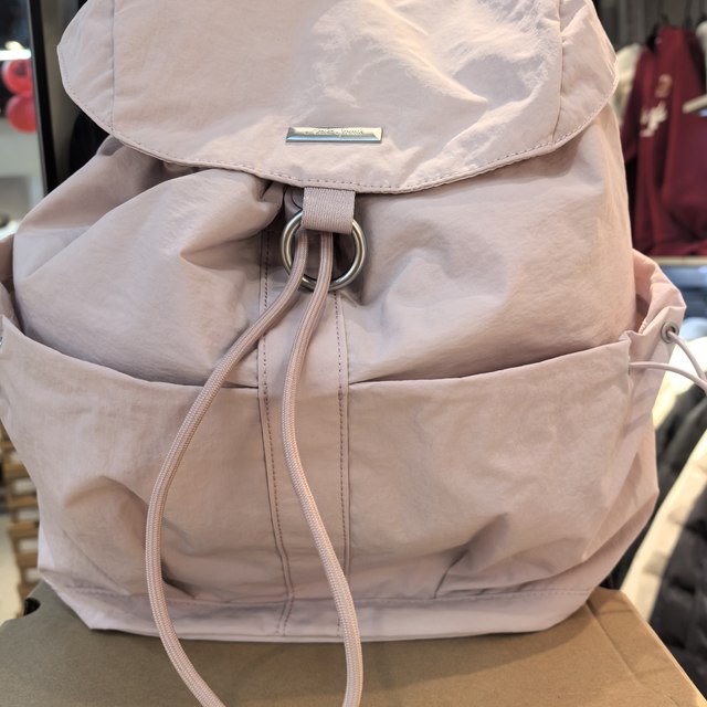 Anta Owen Lifestyle Series Casual College Style Fabric Backpack Unisex Couple Style Denim Light Blue