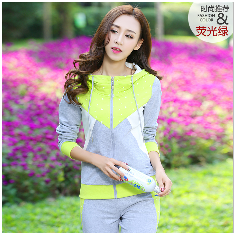 2017 mùa xuân mới nữ Hàn Quốc phiên bản thiết lập 20 tuổi 25 tuổi sinh viên thời trang triều casual áo len thể thao hai mảnh áo khoác kaki nữ