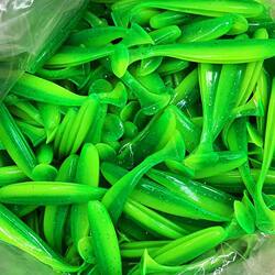 Lure T-Tail Soft Bait for Sea Fishing, Freshwater Floating Micro-Bait, Black Pit Soft Worm, Curly-Tail Bass Fake Bait, Mandarin Fish Long-Distance Casting