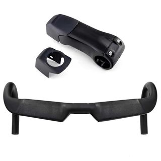 High-strength carbon fiber pneumatic bicycle bend handle b wind-breaking bend handlebar inner routing anti-slip particles