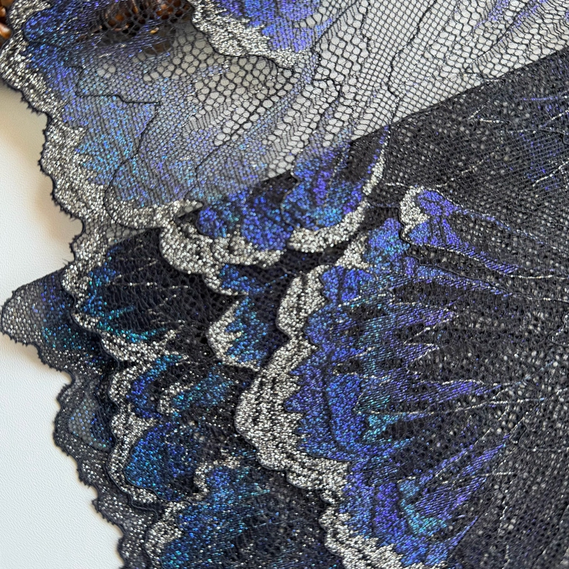Colorful Dark Night Butterfly Wings Elastic Lace Trim Accessories for Handmade Doll Clothes, Hair Accessories, and Lingerie Splicing Colorful Dark Night Butterfly Wings Elastic Lace Trim Accessories for Handmade Doll Clothes, Hair Accessories, and Lingerie Splicing