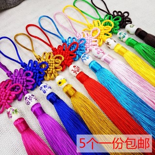 小号中国结流苏穗子挂件小装饰6盘陶瓷珠挂饰中国风Y送老外小礼品