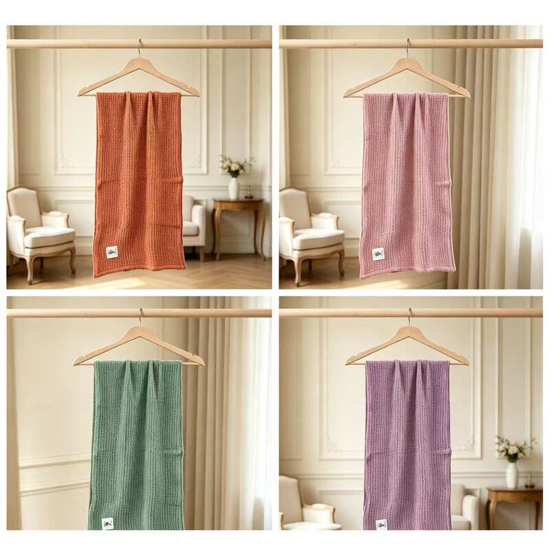 【21 Waffle Towels】100% Hemp Waffle Thickened Towels for Face 28*70 【21 Waffle Towels】100% Hemp Waffle Thickened Towels for Face 28*70