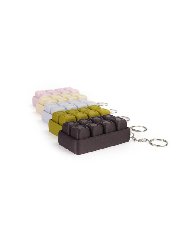 Zeroco Chocolate Brick Stress Relief Keychain Zeroco Chocolate Brick Stress Relief Keychain