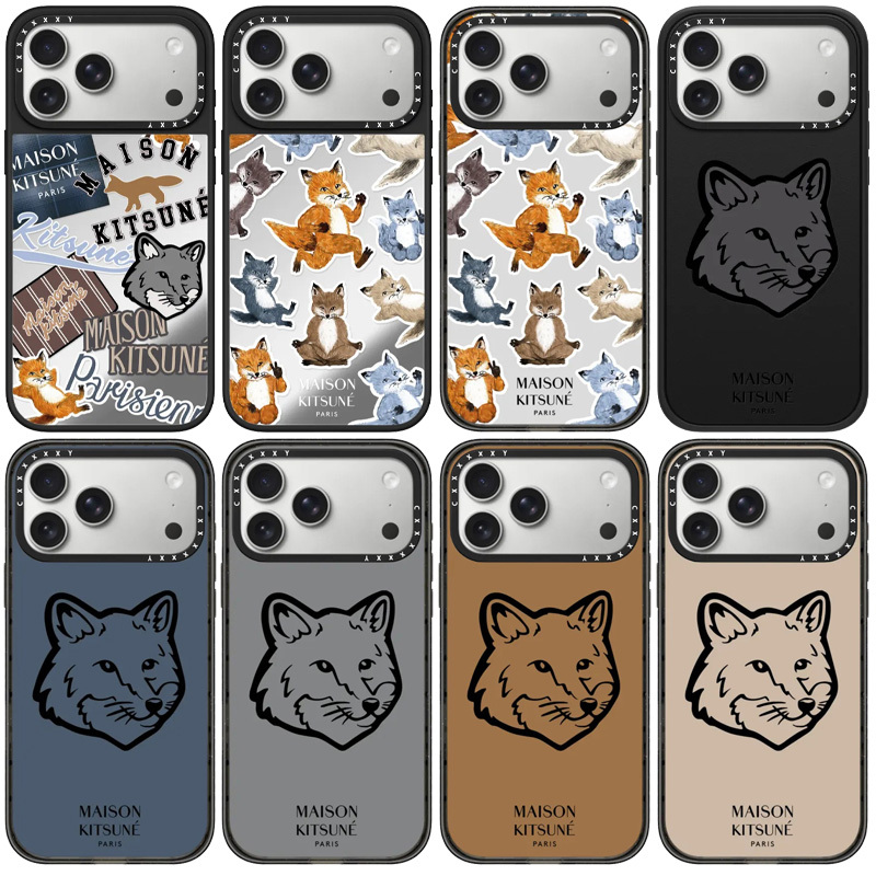The Same Model as Maison Kitsune Fox House Is Suitable for iPhone 17 Magnetic Magsafe 16Pro/Apple 15 Phone Case/14Plus/13/12Promax Anti-Fall