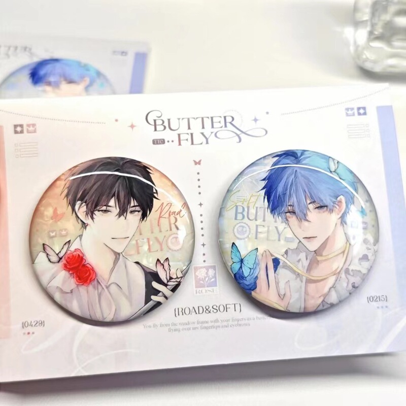 In-Stock Genuine Merchandise: Let Me Show You the Lupo Yuan Jian Rong Ins-Style 58mm Badge and Backpack Pendant