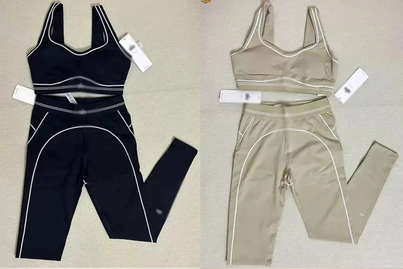 Al Yoga Set Sports Pilates Sports Leggings Two-Piece Set Fitness Running Training Casual Set