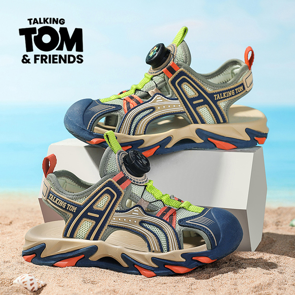 Tom Sports Sandals 2026 New Summer Children's Sandals Non-Slip Beach Shoes Boys Closed-Toe Lightweight for Older Children — 3