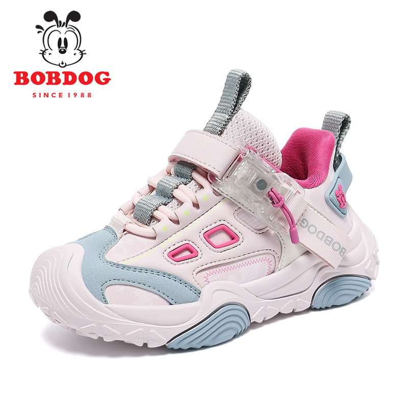 Babudou Boys' Trendy 2026 Winter New Waterproof Leather Children's Fleece-Lined Thickened Casual Sports Shoes — 6