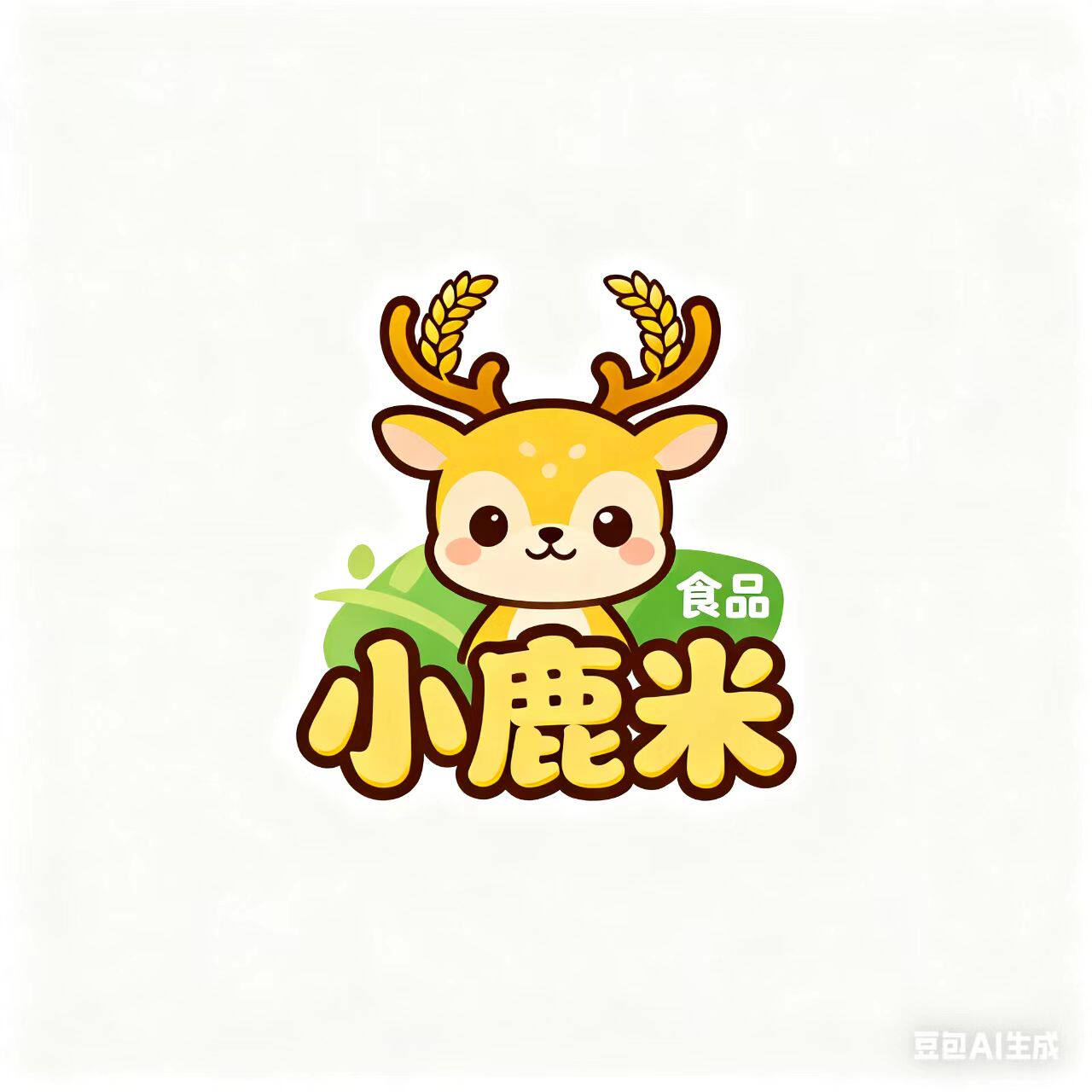 小鹿米食品的LOGO