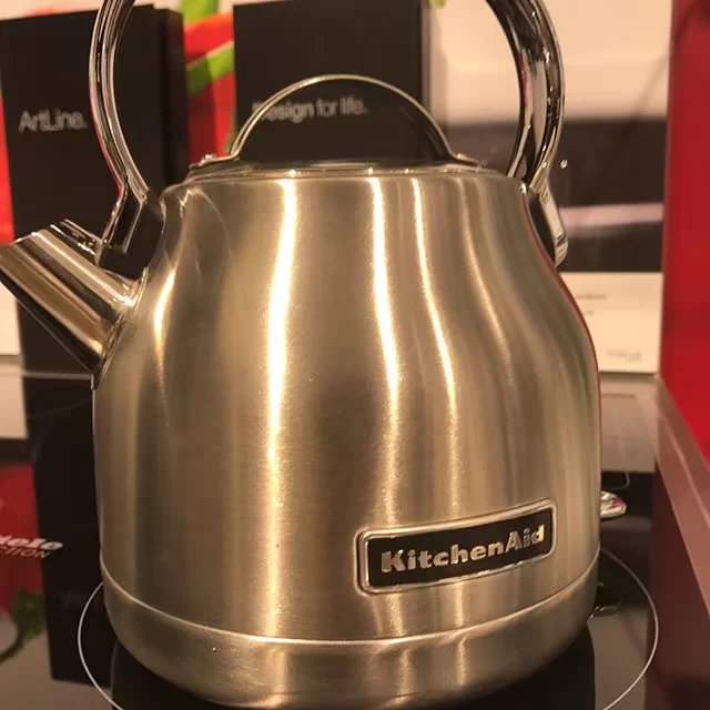 Немецкая прямая почтовая закупка Kitchenaid 5KEK1222EER нержавеющая сталь электрический чайник чайник 1.2 л 1.2 л