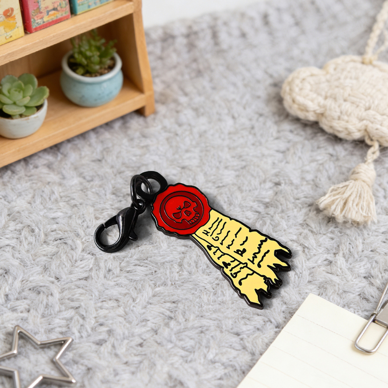 Warhammer 40K Inquisitor Metal Enamel Keychain Imperial Skull Wax Seal Scroll Judgment Scroll Pendant Warhammer 40K Inquisitor Metal Enamel Keychain Imperial Skull Wax Seal Scroll Judgment Scroll Pendant