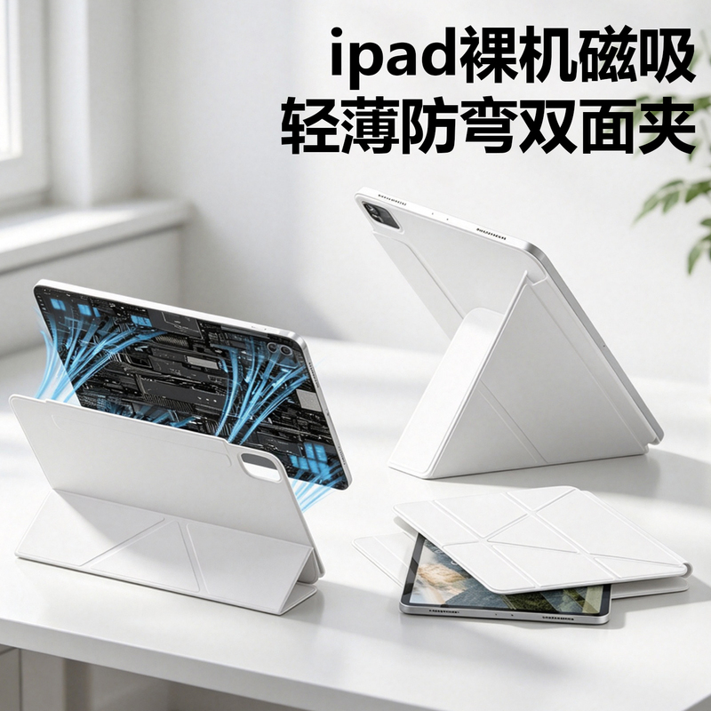 [iPad Magnetic Protective Case] 2026 New Model Air8/7 Suitable for Ipad11 Apple 11inch Protective Case 10Th Generation iPad Mini7 Tablet Air65 Magnetic Double-Sided Pen Slot 12.9 Thin and Light