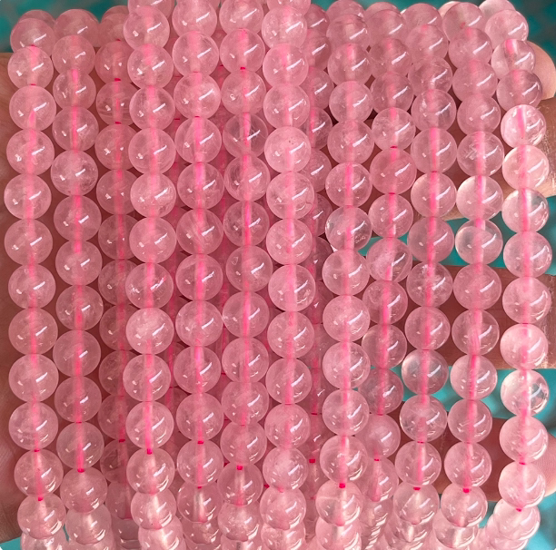 Pink Crystal Round Beads DIY Handmade Accessories Materials for Making Bracelets and Necklaces