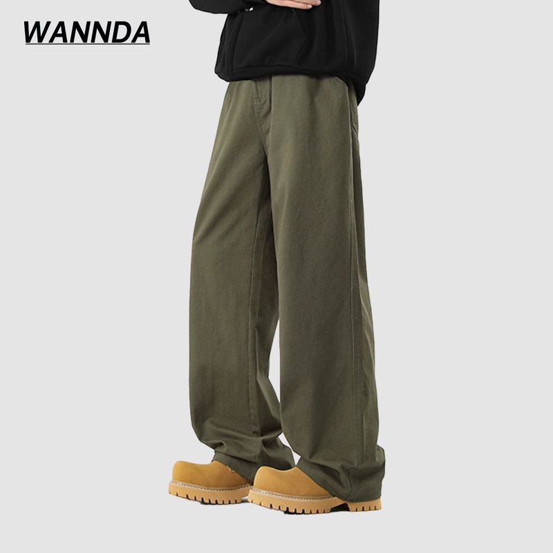 American-Style Loose Straight-Leg Pants for Men, 2026 Autumn New Military Green Wide-Leg Casual Pants with Drape Effect, Versatile Long Pants American-Style Loose Straight-Leg Pants for Men, 2026 Autumn New Military Green Wide-Leg Casual Pants with Drape Effect, Versatile Long Pants