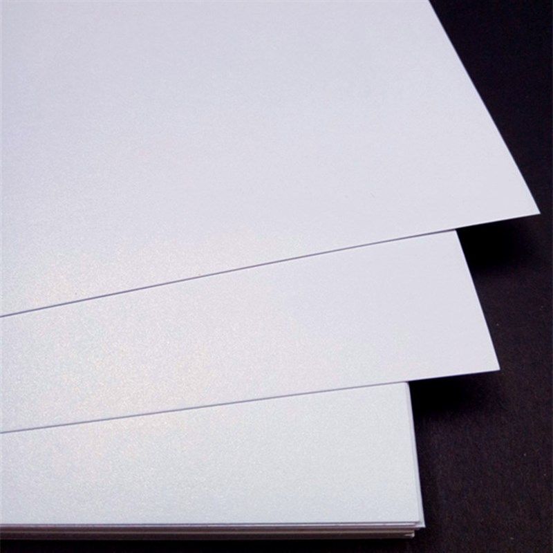 250g 300g A4 double-sided ice white pearlescent cardboard art glitter business card paper DIY handmade cardboard free shipping