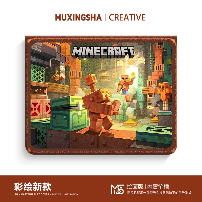 Suitable for Apple iPad Air5 Protective Case Mc Minecraft iPad 11 Game iPad Mini7 Boys iPad Pro13 with Pen Slot iPad 10Th Generation 9 Tablet Case Air8 Mini6 Creative