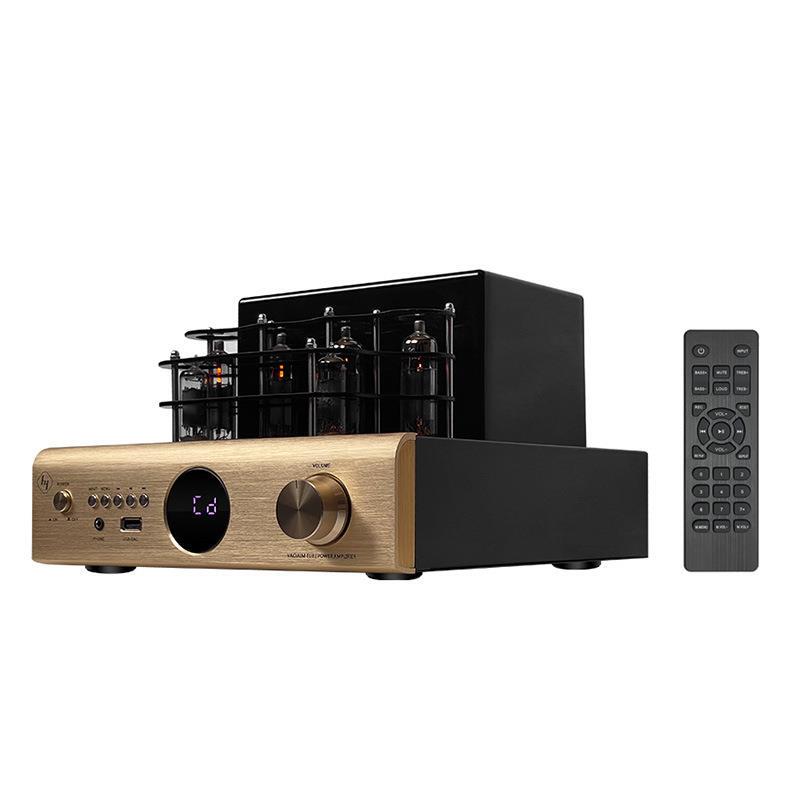 Haoyun Hifi Audiophile-Grade Tube Amplifier Set High-Fidelity Speaker Electronic Tube Bookshelf Three-Way K-Song Speaker