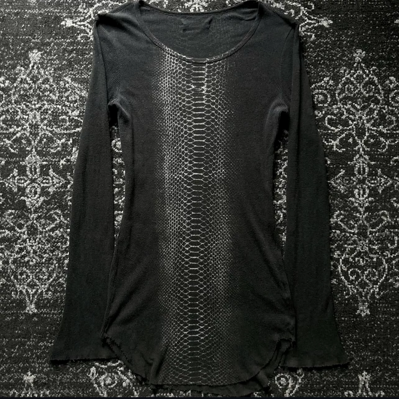 (Top product) ifsixwasnine vitage retro visual pioneer medieval python pattern long-sleeved T-shirt
