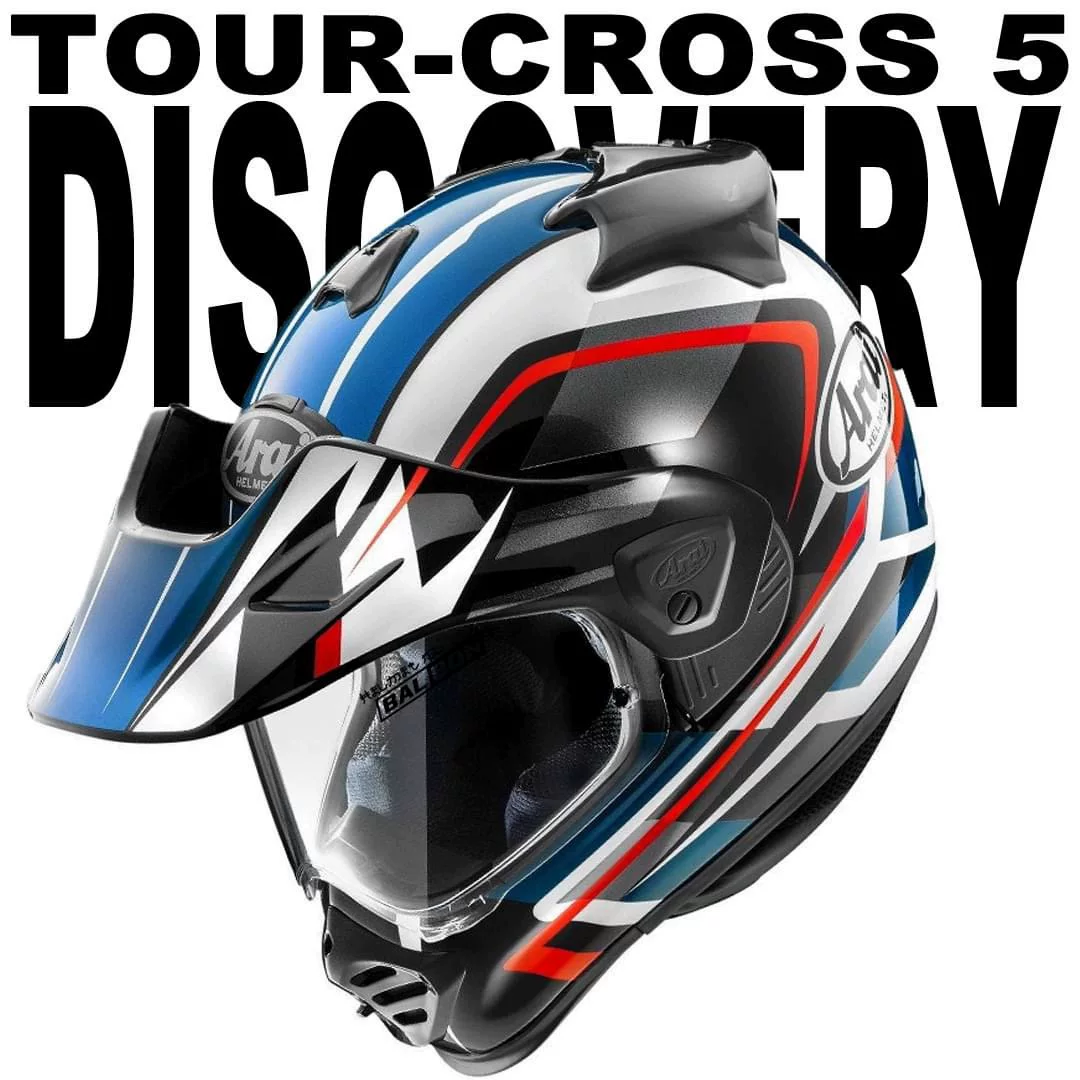 Головной убор ARAI ралли-helmet TOUR-CROSS5 exploration blue/cosmic silver/совместная модель Ducati/не двойная совместная модель